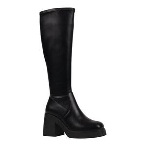 GC Shoes Women's Chantal Platform Elastic Knee High Boots Black Size 9